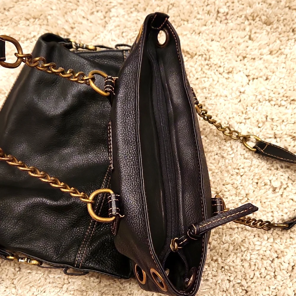 BCBGMaxAzria black leather